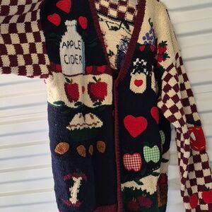 Vintage 90s Eagles Eye Sweater LG APPLE CIDER